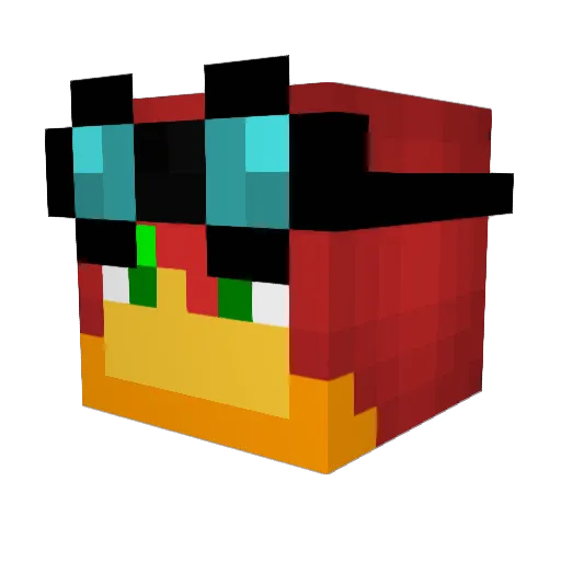 MustaneerOp Minecraft avatar head, 3D render