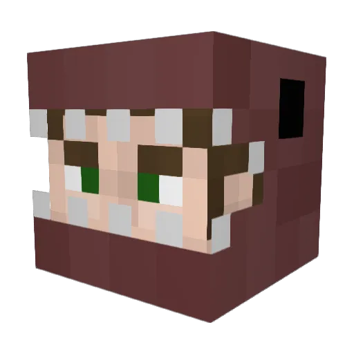 MustangBoe Minecraft avatar head, 3D render
