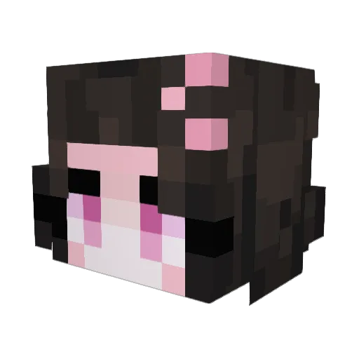 MustangGal06 Minecraft avatar head, 3D render
