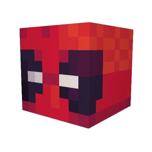 MustangGaming26 Minecraft avatar head, 3D render