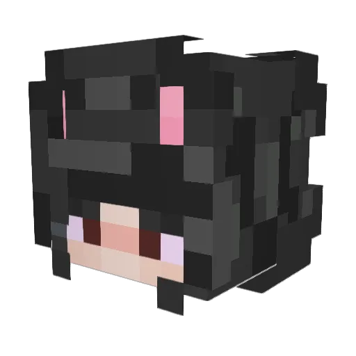 Mustangutang Minecraft avatar head, 3D render