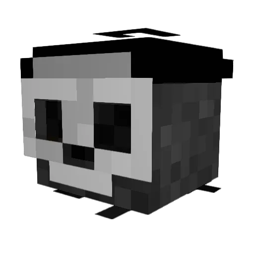 Mustard0627 Minecraft avatar head, 3D render
