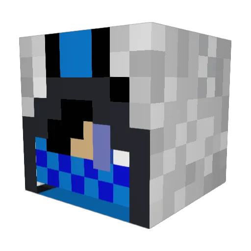 Mustard_Nut Minecraft avatar head, 3D render