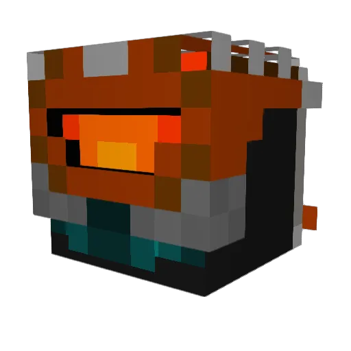 Mustard_man Minecraft avatar head, 3D render