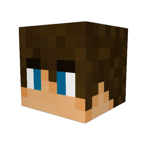 Minecraft-Avatar von Mustek: Kopf als 3D-Render