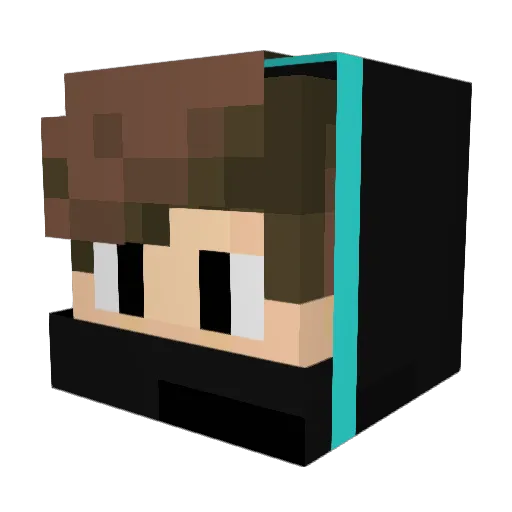 Musti042 Minecraft avatar head, 3D render