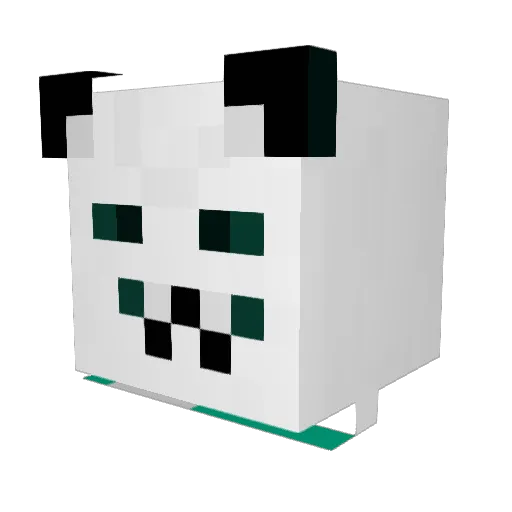 Musticogo Minecraft avatar head, 3D render