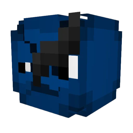 MustyRaisin Minecraft avatar head, 3D render