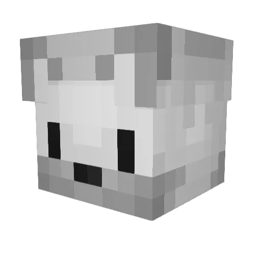 MustyZulu Minecraft avatar head, 3D render