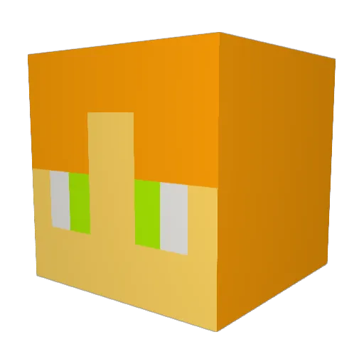 MusubiMusubi Minecraft avatar head, 3D render