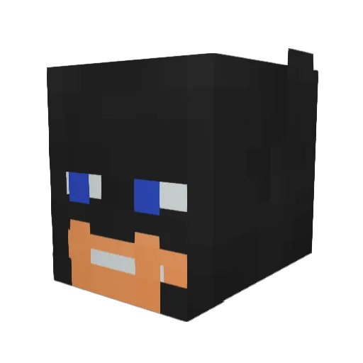 MutantFanatic Minecraft avatar head, 3D render