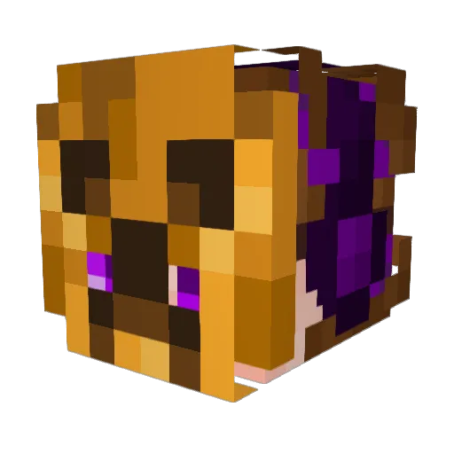 Mutant_YT Minecraft avatar head, 3D render