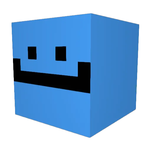 Mutantbeard Minecraft avatar head, 3D render