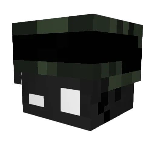 Mutantcloud Minecraft avatar head, 3D render