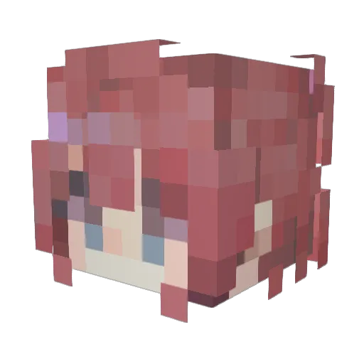 Mutara14 Minecraft avatar head, 3D render