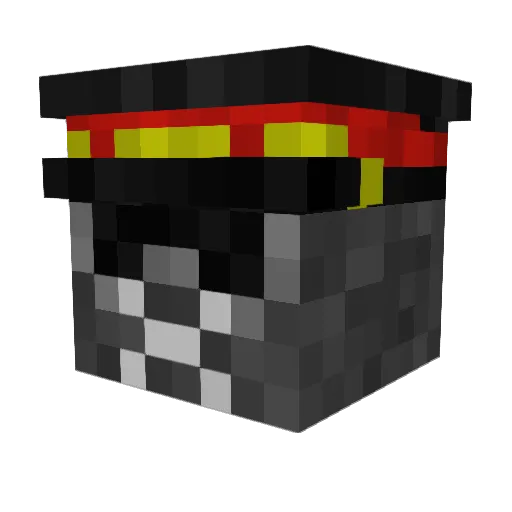 MuteSorry Minecraft avatar head, 3D render