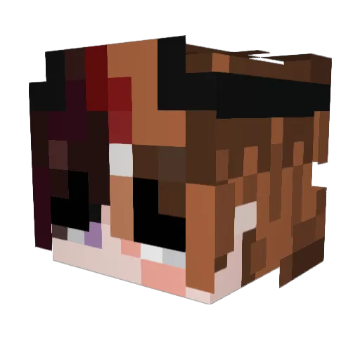 MutedCambinyo Minecraft avatar head, 3D render
