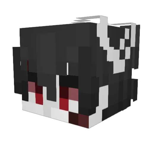 MutedGrain09 Minecraft avatar head, 3D render