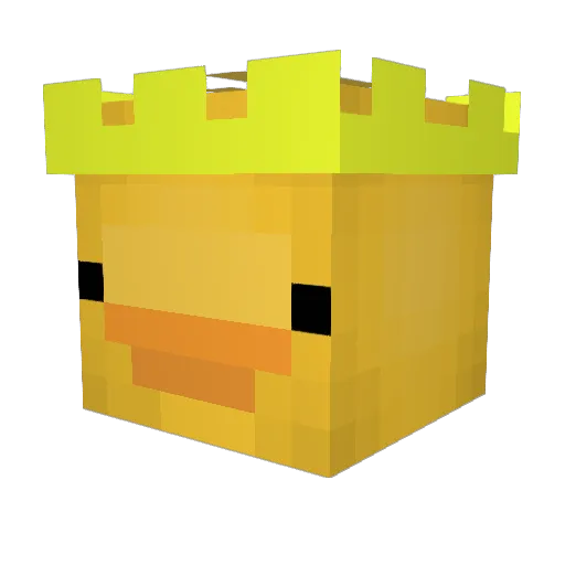MutedXCD Minecraft avatar head, 3D render