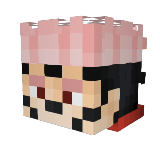 Mutenkiller Minecraft avatar head, 3D render