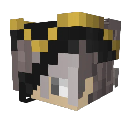 MuthoMXD Minecraft avatar head, 3D render