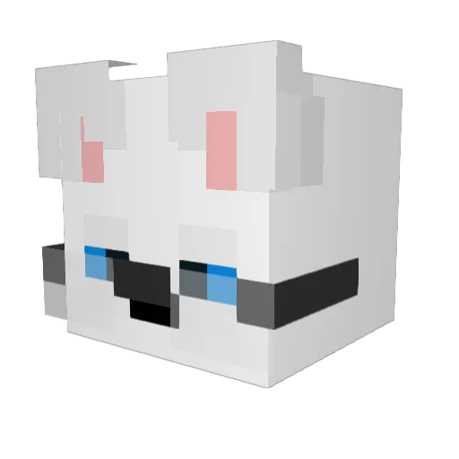 MuttKraft Minecraft avatar head, 3D render