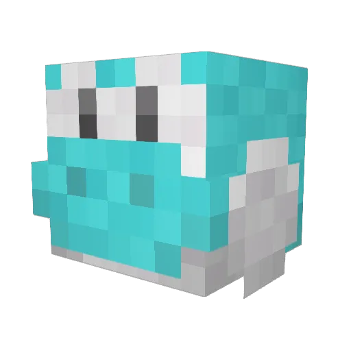 MuttSauce Minecraft avatar head, 3D render