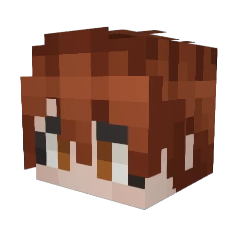 Mutt_Mix Minecraft avatar head, 3D render