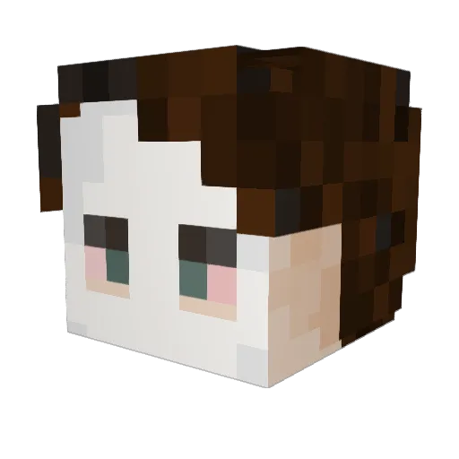 Muttenberry Minecraft avatar head, 3D render