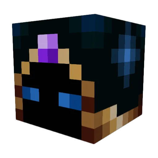 Mutwa Minecraft avatar head, 3D render