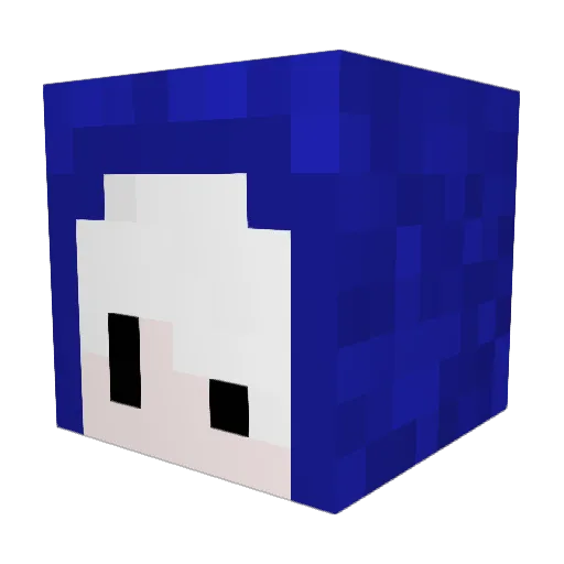Muu28 Minecraft avatar head, 3D render