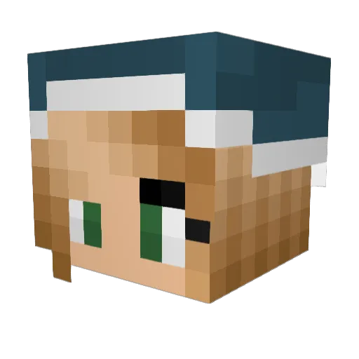 MuuNyo Minecraft avatar head, 3D render