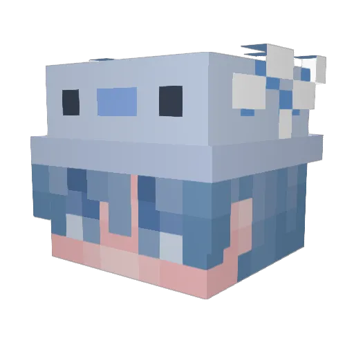 Muuadz Minecraft avatar head, 3D render