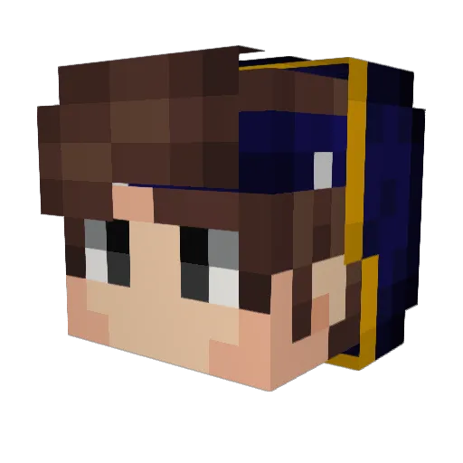 MuulfzPT Minecraft avatar head, 3D render