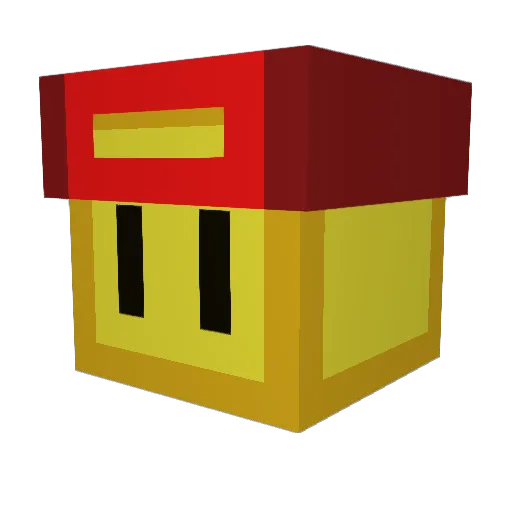 Muungo Minecraft avatar head, 3D render