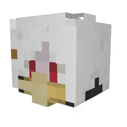 Muurkz_ Minecraft avatar head, 3D render