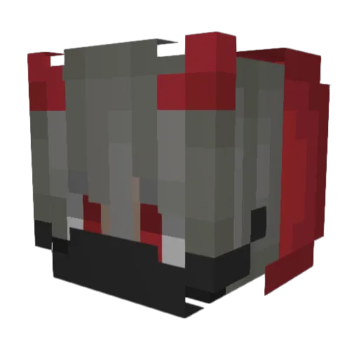Muuurio Minecraft avatar head, 3D render