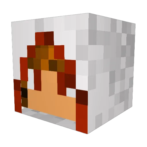 Muuuur Minecraft avatar head, 3D render