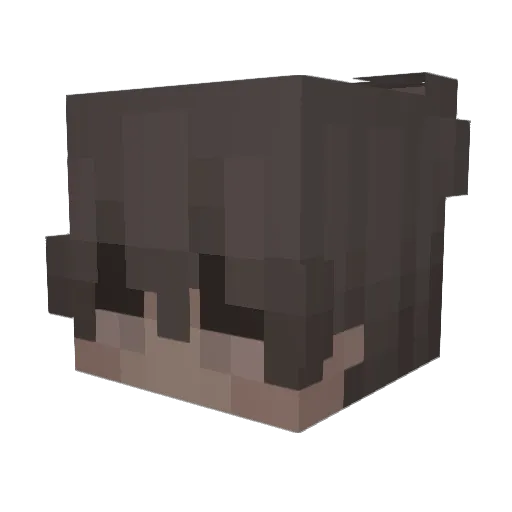 Muuvy Minecraft avatar head, 3D render