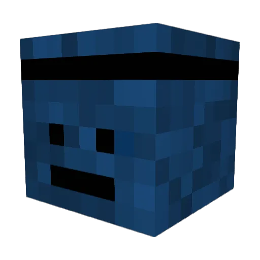 Muwigy Minecraft avatar head, 3D render