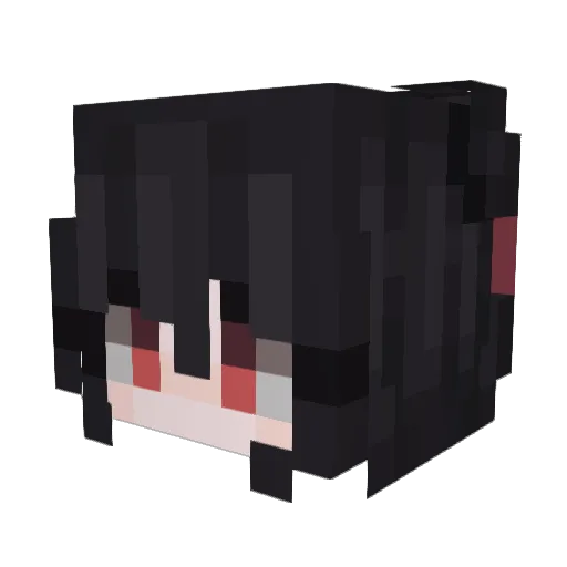 Muxiacol Minecraft avatar head, 3D render