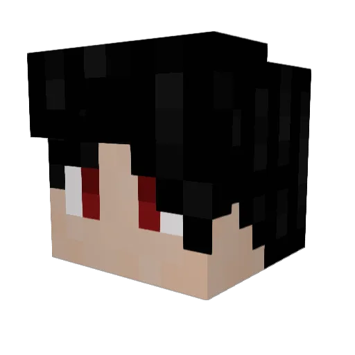 Muxiuesd Minecraft avatar head, 3D render