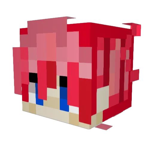 Muxiyo Minecraft avatar head, 3D render