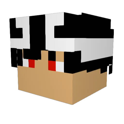 Muya11 Minecraft avatar head, 3D render