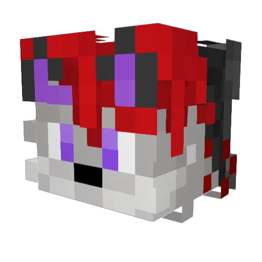 Muyitaa Minecraft avatar head, 3D render