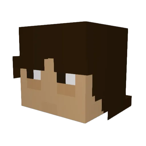 Muzan_Kleif Minecraft avatar head, 3D render