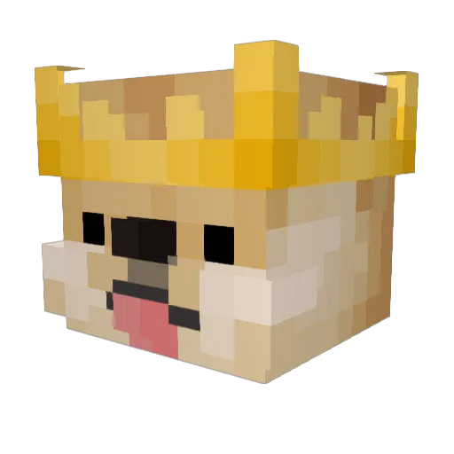 Muze777 Minecraft avatar head, 3D render