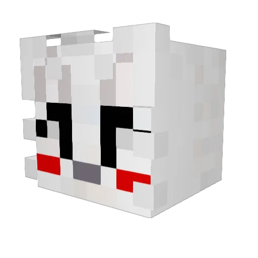 Muzhina Minecraft avatar head, 3D render