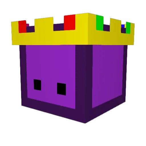 Muzicel Minecraft avatar head, 3D render