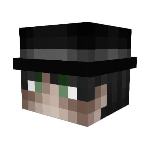 MuzisyenCiguli Minecraft avatar head, 3D render
